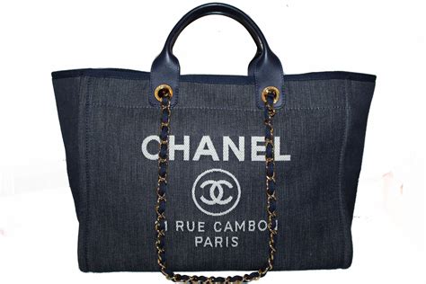 chanel cotton shopping bag|authentic Chanel shopping bag.